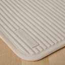 KitchenAid Ribbed Soft Silicone Pot Holder 2-Pack Set, Milkshake Tan, 7"x9"
