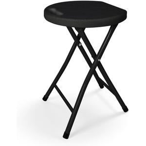 18 Inch Folding Stool with Handle, Folding Chair, 600 lbs Capacity Portable Foldable Bar Stool with Non-Slip Feet, Collapsible Stool for Indoor Outdoor Use