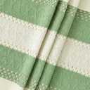 Horaldaily Light Green Table Cloth 60x140 Inch Rectangular, Farmhouse Rustic Heavy Weight Tablecloth, Wrinkle Free Farmhouse Style Table Cover for Home Party Decor