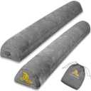Inflatable Bed Rails for Toddlers & Kids (2-Pack) - Portable Leak-Proof Bed Bumpers, Travel & Home Safety Non-Slip Guard for King, Queen, Full Sizes, Grey, IBR-001