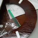 Angel Shield Durable Wood Veneer Natural Toilet Seat Metal Hinged Easy Clean Anti-scratch American Standard(Round,Dark Walnut) (Round-16.5)