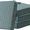 Sunbrella Square Corner Seat Cushions, 19" x 19" x 3", Set of 4, Indoor Outdoor Water Repellent Universal Chair Pads with Ties for Patio Furniture, Garden Dining Chairs, Swell Turquoise