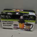 Ninja QB1004 Blender/Food Processor with 450-Watt Base, 48oz Pitcher, 16oz Chopper Bowl, and 40oz Processor Bowl for Shakes, Smoothies, and Meal Prep,Black