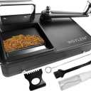 Cigarette Rolling Machine, with Storage Groove, Manual Dual-Track Upgrade Cigarette Machines, Suitable for 6.5 MM Diameter Size Cigarettes (80-100MM Lengths),Black