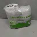 [100 Count] Crystal Clear Strawless PET Plastic Lids for 12, 16, 20 & 24 oz. Milkshake Cups