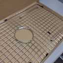 Sink Bottom Grid 29-1/2" X 15-9/16", Centered Drain with Corner Radius 3/8", Sink Protector Stainless Steel Material