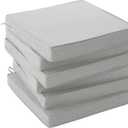 Outdoor Chair Cushions, Water-Resistant & Fade-Resistant, Patio Furniture Square Seat Replacement Chair Pads with Ties, Removable Cover, Non-Slip Bottom, Set of 6, 19 x 19 Inch, Light Grey