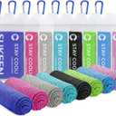 Sukeen Cooling Towel,Instant Evaporative Cooling for Sports,Yoga,Golf,Gym,Neck,Workout and More(40x 12) (Black/Green/Sky Blue/Lavender/Royal Blue/Rose Red/Gray/Lake Blue)