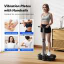 MERACH Vibration Plate Exercise Machine with Handle, 330 lbs Capacity