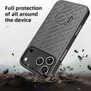 2 x for iPhone 17 Pro Holster Case with Belt Clip & Kickstand, 2-in-1Rugged Bumper Cover Full-Body Military Grade Protection (Black)