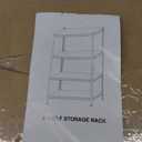 Raybee Storage Shelves Heavy Duty Garage Shelves 4 Tier Garage Storage Metal Shelves Adjustable Storage Shelves Kitchen Storage Rack for Pantry/Closet/Garage Organization 13.7"D x 27.5"W x 57"H