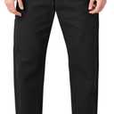 Dickies Men's Relaxed Fit Heavyweight Duck Carpenter Pants (36W x 32L, Black)