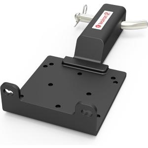 Universal 2" Receiver Trailer Hitch Winch Mount Plate ,Winch Mounting Bracket, Winch Mounting Plate (Black)