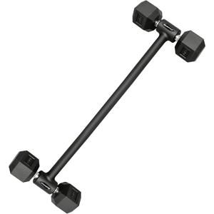 Dumbbell to Barbell Converter, Balency Dumbbell Barbell Converter Bar | Adjustable Weight Bar, Dumbbell Converter for Weightlifting(Straight and EZ Curl)
