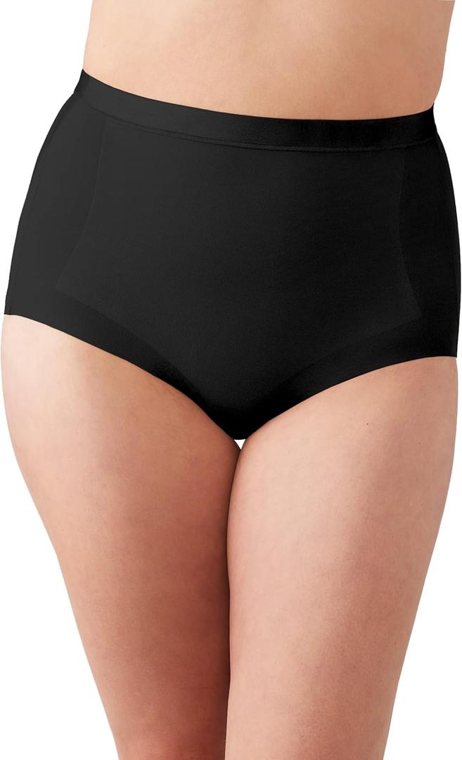 Wacoal Women's Straight Shape Revelation Shaping Brief (X-Large, Black)