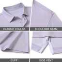 Rouen Golf Shirts for Men Dry Fit Short Sleeve Performance Moisture Wicking Casual Texture Heather Jacquard Mens Polo Shirts (XXL)