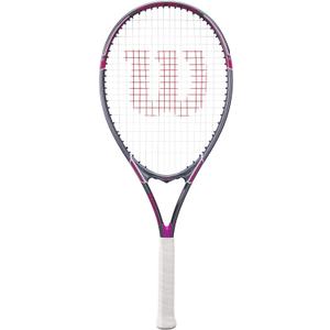 Wilson Tour Slam Adult Recreational Tennis Rackets (Grip Size 2 - 4 1/4", Pink/Grey)