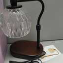 Candle Lamp with Timer & Dimmer - Height Adjustable for Scented Candles, with 2 * 50W Bulbs - Home Decor Gift for Mothers Day (Black)
