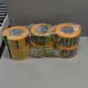 Red Danger Tape 6 Pack, 3 inch x 1000 feet Halloween Decorations Red with a Bold Black Print for High Visibility, Strongest Tape, Weatherproof Resistant Tear Resistant Design