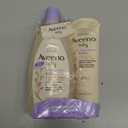 Aveeno Baby Calming Comfort Bath & Body Lotion Set, Nighttime Baby Skin Care Products with Nourishing Oatmeal Plus Relaxing Lavender & Vanilla Scents, Paraben- & Phthalate -Free, 2 Items