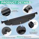 Powerty Cargo Cover for 2013-2016 Mazda CX-5 Trunk Security Cover Retractable Shielding Shade CX5 Accessories Rear Trunk Cover No Gap