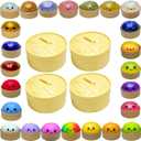 Random Flashy Dumpling Box Stress Ball,Colorful Steamer Baozi Stress Relief Ball,Stretche Squishy Squeeze Stress Ball,Random 4 of 24 Color Bao Bun Mystery Box Soft Stress Relief for Office Home Adult