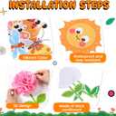 Spring Bulletin Board Decorations Set March Flowers Bulletin Board with 3D Paper Floral Cutouts Classroom Decorations Back to School Wall Decor Party Favor(Spring is in The Air)