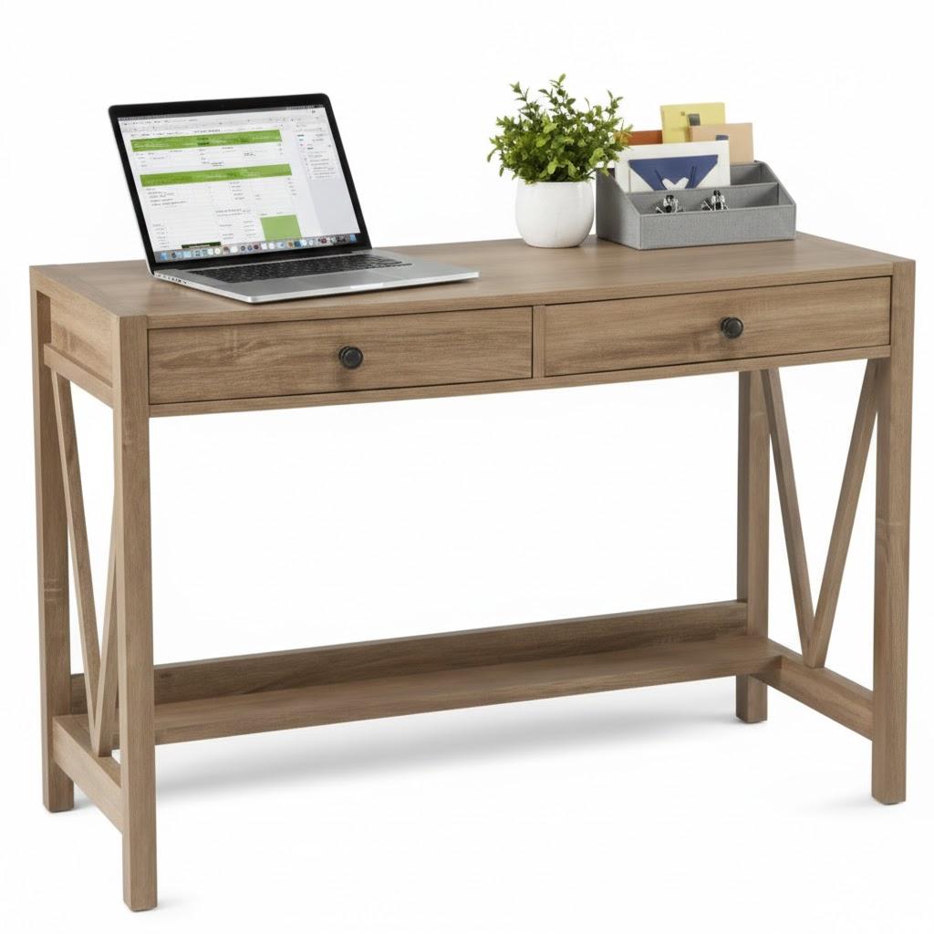 V-Frame Desk 30 in H X 44.1 in W X 17.7 in D