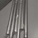 SIMEWIN Heavy Duty Curtain Rods for Windows 48 to 84 Inches, Silver Curtain Rods for Bedroom, Living Room, Patio, Kitchen, Adjustable with Classic Finials