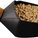 CAFEMASY Coffee Bean Scale Measure Scoop Shovel Kilo Bean Scooper (Black-Small) (0.5KG/1.1LBS)