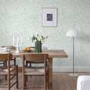 Boho Peel and Stick Wallpaper Green/White Leaf Contact Paper 17.3inx197in Removable Self Adhesive Bedroom Cabinet Wall Decor Vinyl Roll