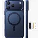 TORRAS Stronger Magnetic & Shockproof for iPhone 17 Pro Max Case, Fit for MagSafe, Military Grade Drop Protection, Camera Control, DIY Button, Slim for iPhone 17 Pro Max Case Translucent Orange