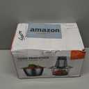 KOIOS Food Processor, 500W Electric Food Chopper with 2 Bowls (8 Cup+8 Cup) & 2 Bi-Level Blades&, Small Electric Grinder Meat Processor for Nuts, Meat, Onion, Garlic, Baby Food, Black