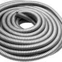 1/2 inch x 50ft Flexible Electrical Conduit, Iron Galvanized Access Line Conduit, for Manage and Protect Home and Industrial Wires