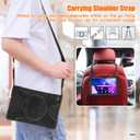 Rugged Case for Lenovo-Tab-M10 (3rd Gen) 10.1" 2022 w/Stylus Holder & 360 Rotating Kickstand, Heavy Duty Hybrid Shock-Proof Cover with Hand/Shoulder Strap TB-328FU/TB-328XU(Black)