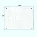 HELPLEX Picture Frames, 1 Pack 8x10 inch Acrylic Picture Frame Clear 8 x 10 Photo Frames Magnetic Picture Frames Ready for Tabletop Display, Effectively Protect Photos from Fading and Yellowing