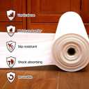 Amylove Temporary Floor Protection Anti Slip Carpet Protector Reusable Waterproof Temporary Flooring Over Carpet Self Adhesive Padded Floor Covering, Paint Proof, Protects Hardwood and Tile(150 Feet)