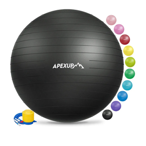 APEXUP Yoga & Pilates Ball - Anti Slip Heavy Duty Gym Ball for Fitness, Balance & Core Workout