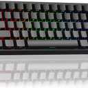 Aula WIN60 HE - 60% Mechanical Gaming Keyboard Wired, Magnetic Switch Hot Swappable, Adjustable Actuation Rapid Trigger Mode, 8000 Hz Polling Rate, RGB Small Keyboard 60 Percent Compact Design for PC (WIN60HE-Black Side)