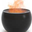 SALKING Flame Diffuser for Essential Oils, Fire Aromatherapy Essential Oil Diffuser, 150ml Ultrasonic Cool Mist Humidifier with Auto-Off Function, Small Diffuser for Home,Office,Bedroom,Gift (Black)