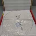 Half-Moon Ceramic Heat Deflector Plates for Kamado Joe Big Joe I, II, III - 19.8 Inch Pizza Stone - Kamado Joe Accessories and Replacement Parts by Smoker Chef - 2-Pack