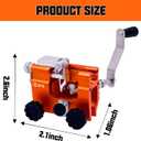 QTG Manual Chain Saw Sharpener,Adjustable Clamp & Precision Guide,Portable Metal Attachment,8-22" Chain/Electric Saws