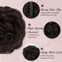 FREEMEIGE Messy Bun Hair Piece Human Hair Buns Hair Piece Claw Clip Bun Natural Curly Chignon Ponytail Fluffy Donut Updo Hair Pieces Messy Hair Buns Scrunchies for Women