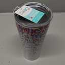 Swig Life 32oz Insulated Tumbler, Travel Coffee Tumbler with Lid, Cup Holder Friendly, Stainless Steel Travel Coffee Mug, Glitter Tumbler, Glitter Gifts (Confetti)