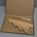 CARMELIT Wooden Christmas Tree Charcuterie Board Xmas Cutting Board Fruit Tray Holiday Cheese Board Xmas Tree Sushi Serving Tray Dessert Candy Dish