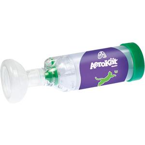 The Original AeroKat Feline Aerosol Chamber Inhaler Spacer for Cats and Kittens with Exclusive Flow-Vu Indicator