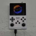 R40S Pro Retro Handheld Game Console | Portable Retro Gaming Console Built-in 30,000 HD Video Games | 3.5 Inch IPS Screen | 20+ Classic Emulators | 256GB Memory Card (White)