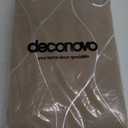 Deconovo Blackout Curtains - Silver Wave Line Print, Thermal Insulated, Noise Reducing, Privacy Drapes for Bedroom & Living Room (42W x 108L Inch, Khaki, 2 Panels)