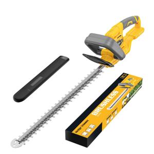 Hedge Trimmer Compatible for Dewalt 20V 60V Battery (NO Battery) | Cordless Electric Hedge Trimmer with 1600RPM Brushless Motor, 22'' Dual-Action Blade with 3/5'' Cutting Capacity