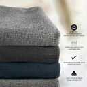 Men's Ribbed Workout Tank Tops Fitness Muscle Gym Tanks Sleeveless Bodybuilding Shirts Black (L)